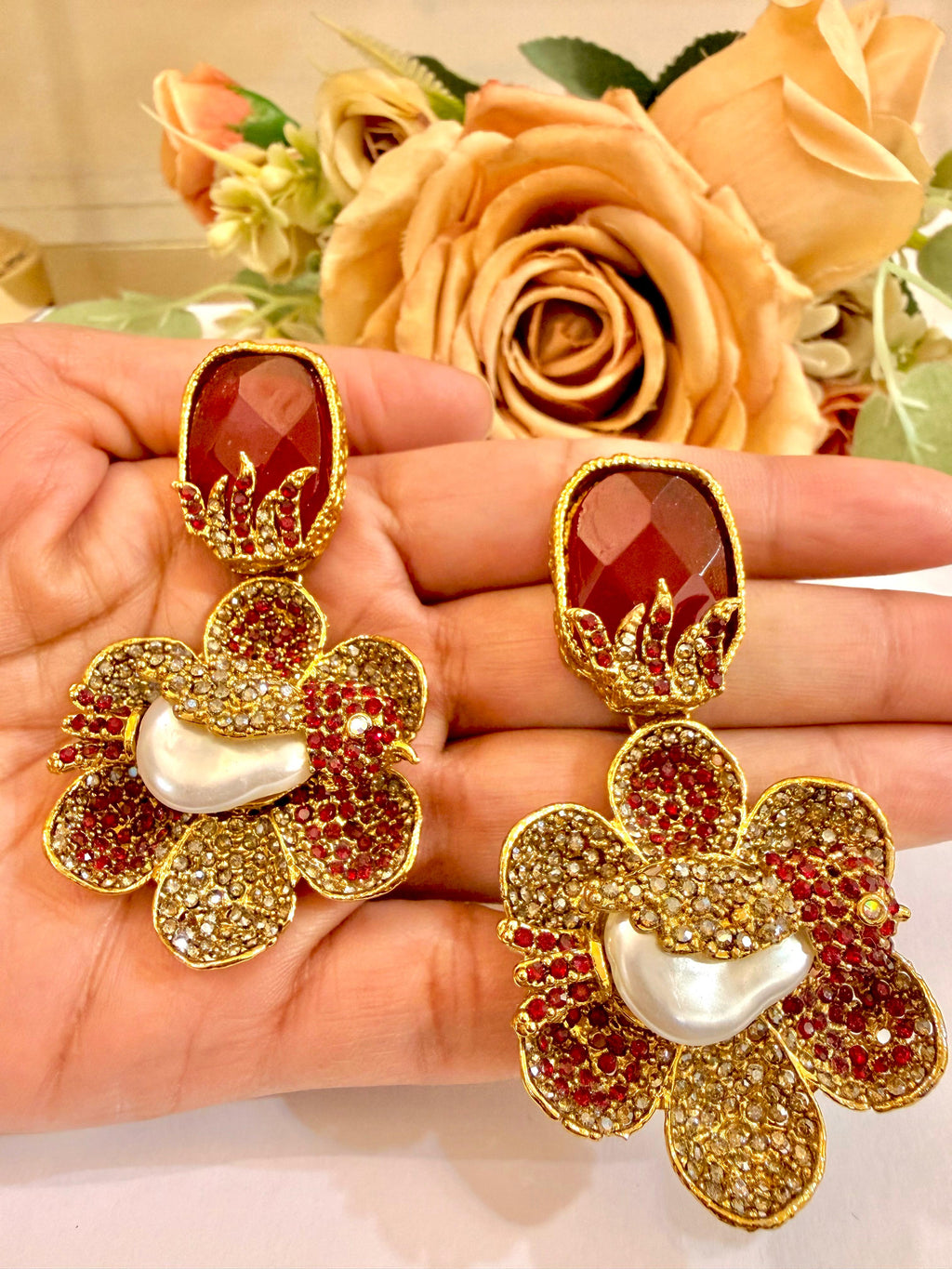 ✨ Baroque Garden Cluster Earrings ✨