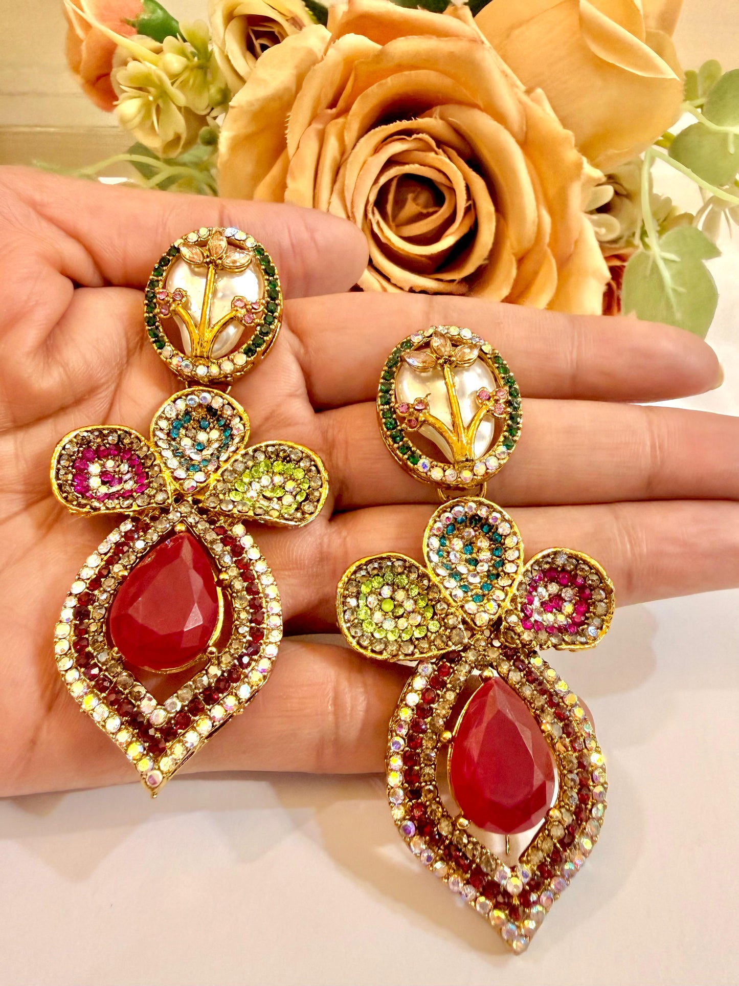 Gold-Toned Drop Earrings