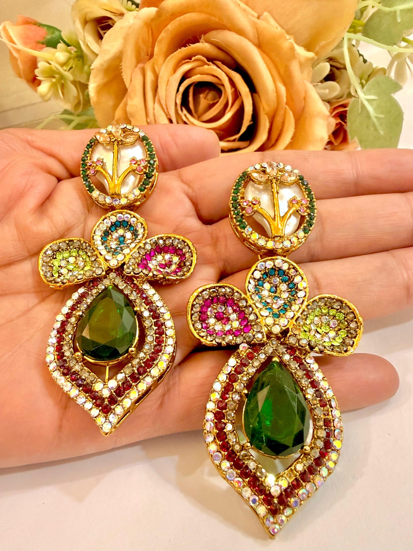 Gold-Toned Drop Earrings