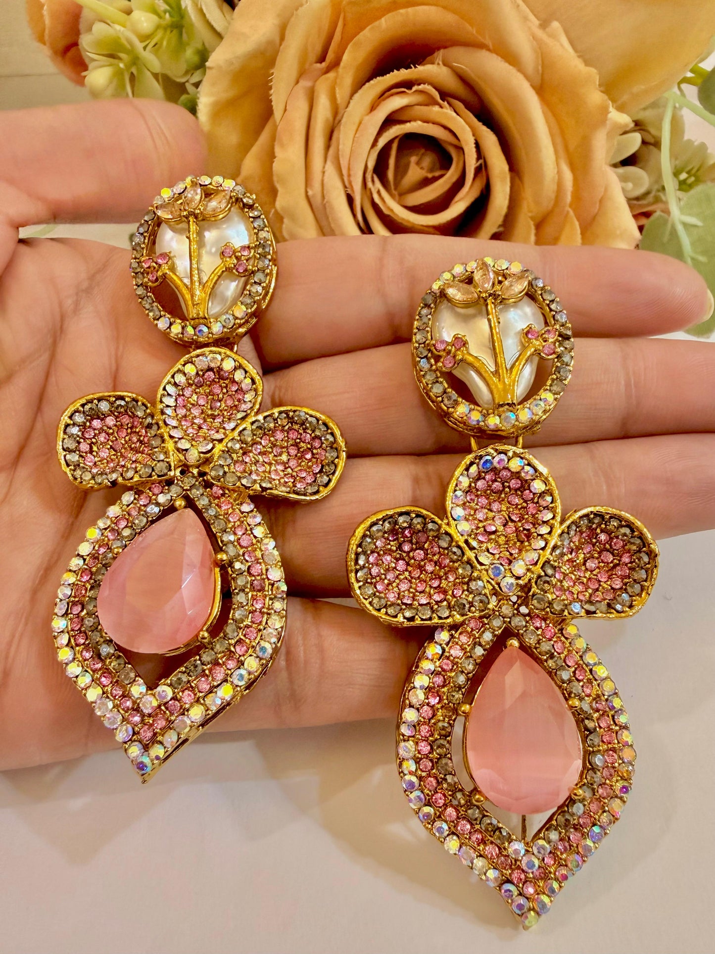 Gold-Toned Drop Earrings