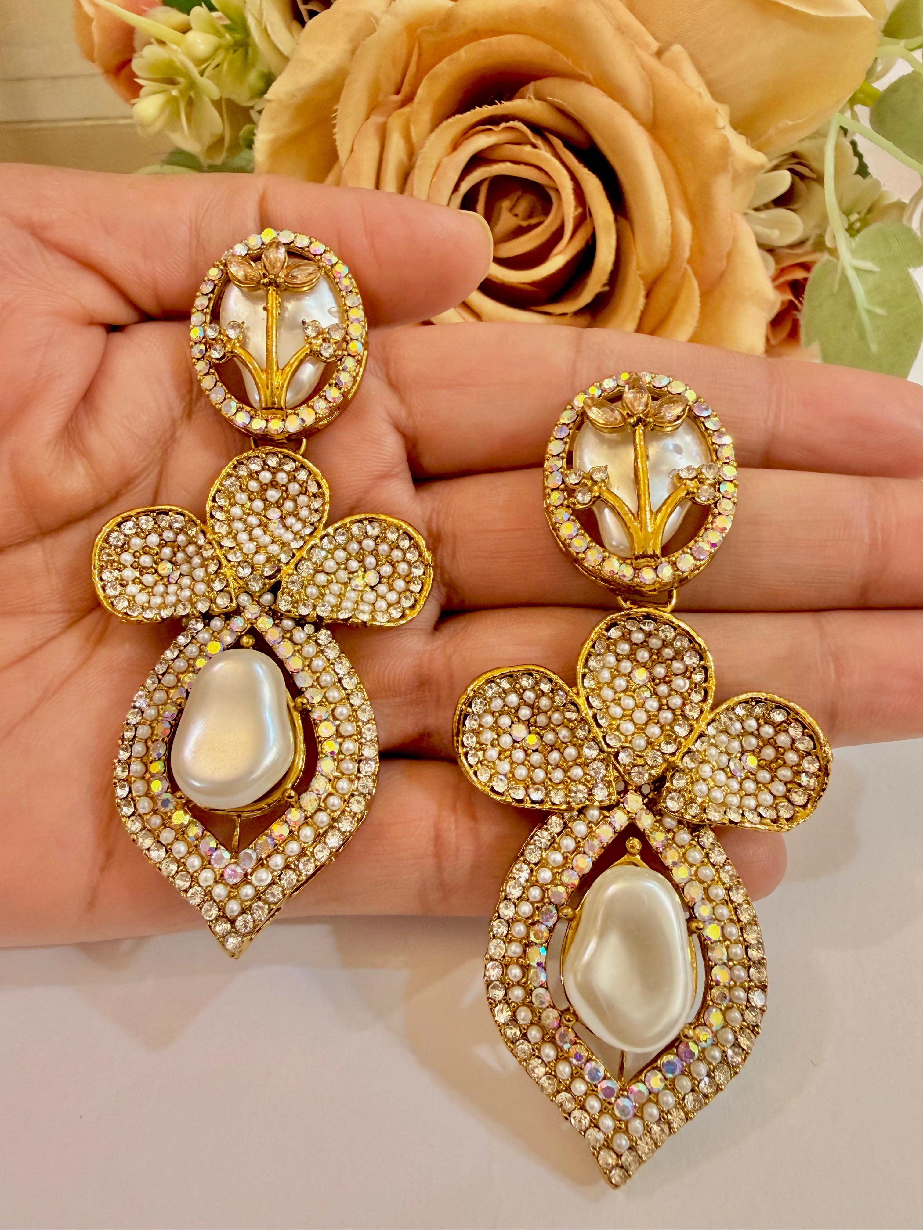 Gold-Toned Drop Earrings